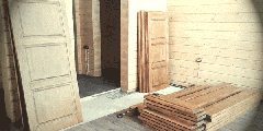 Двери из массива сосны в стиле Лофт