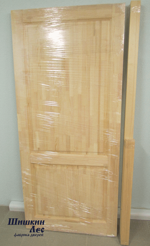 Комплект готового дверного блока. Полотно, коробка с порогом и наличник. Ширина 970 и высота 2070 мм.