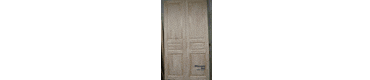 Фото двустворчатой распашной двери НЕВА из массива сосны, сделанной для старого фонда