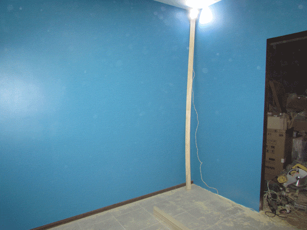 Фото части помещения которая отведена под будущий гардеробный шкаф. 